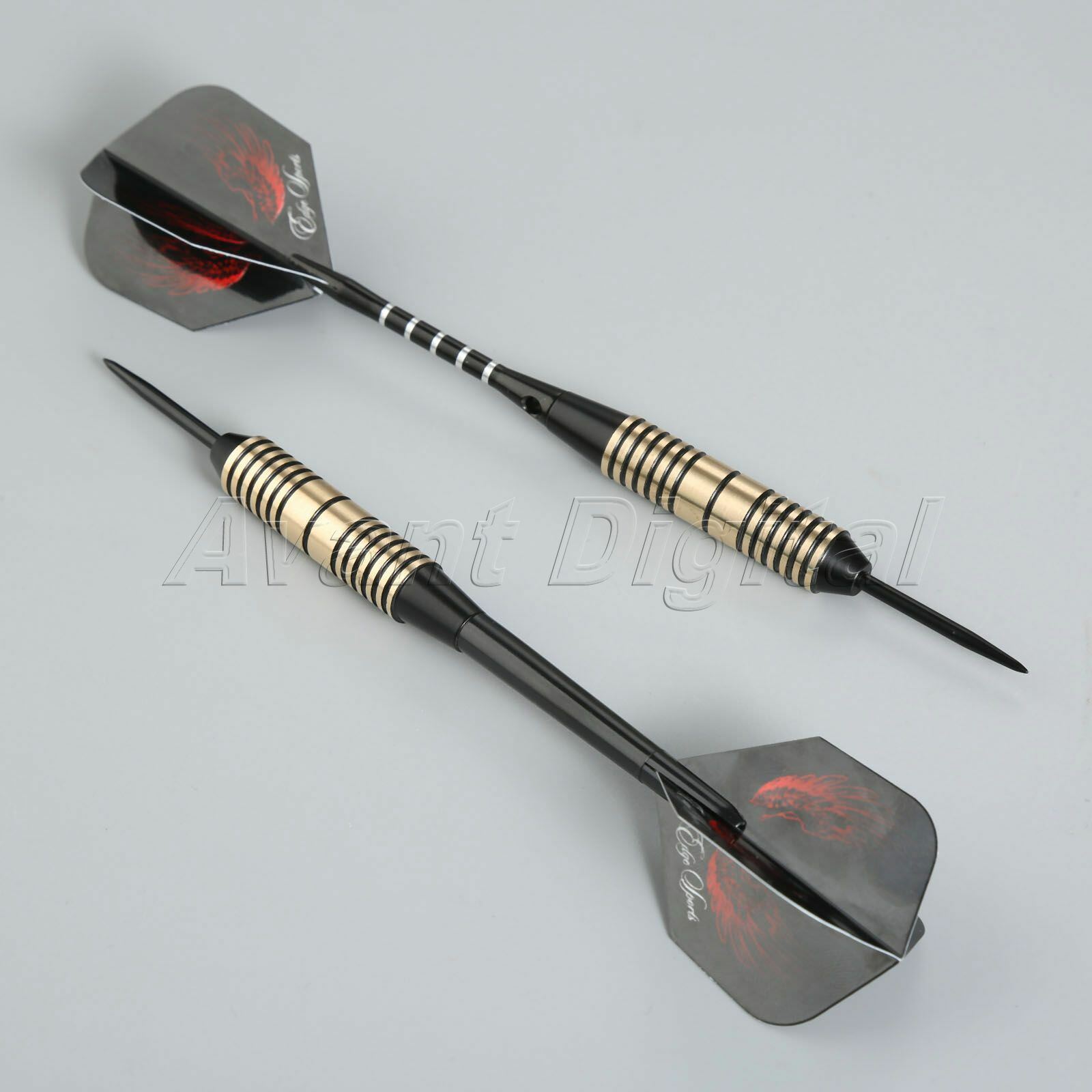 3Pcs Box Set Brass Barrels Darts Aluminum & Plastic Dart Shafts with Flights 26g