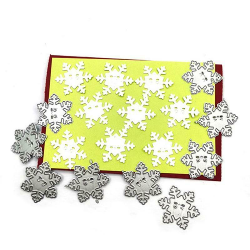 Small Emotional Snowflake Cutting Dies Christmas Aesthetic Embellishments DIY