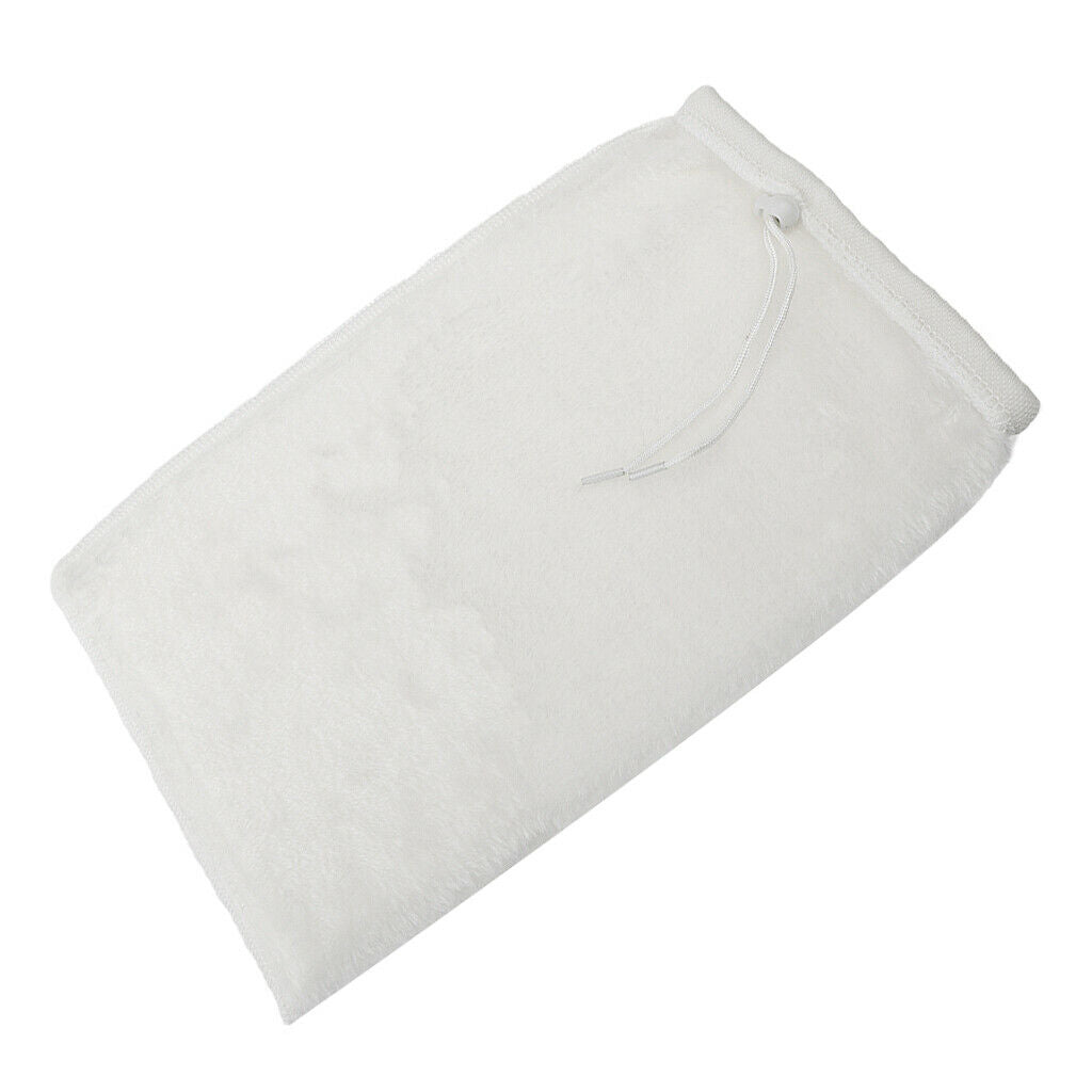 5x Reusable Aquarium Filter Drawstring Filtration Bag Sump Filter 20x35cm
