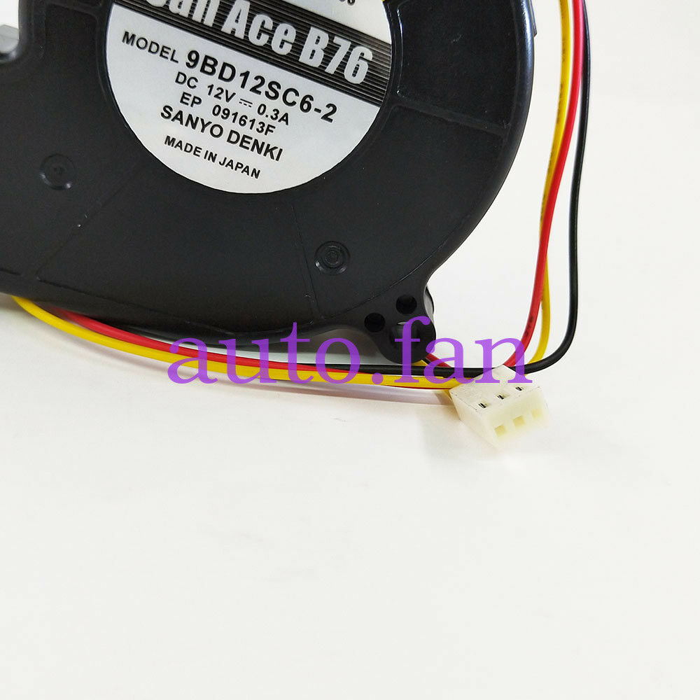 202020For Sanyo San Ace B76 Blower Fan 9BD12SC6-2 3 Wire Fan DC 12V