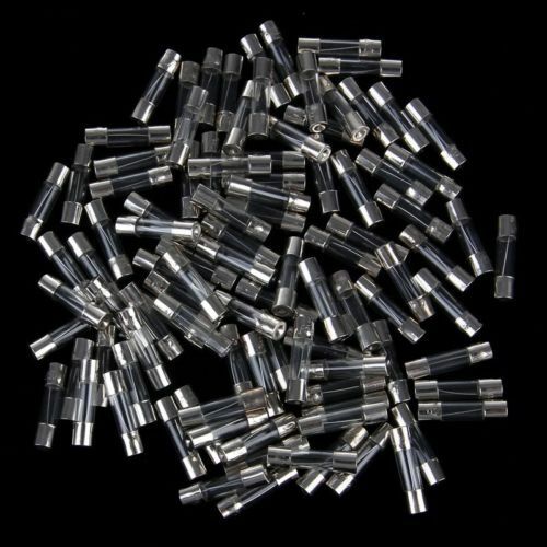 100Pcs 5A 250V Glass Tube Quick Fast Blow Fuse F5A L250V 5x20mm