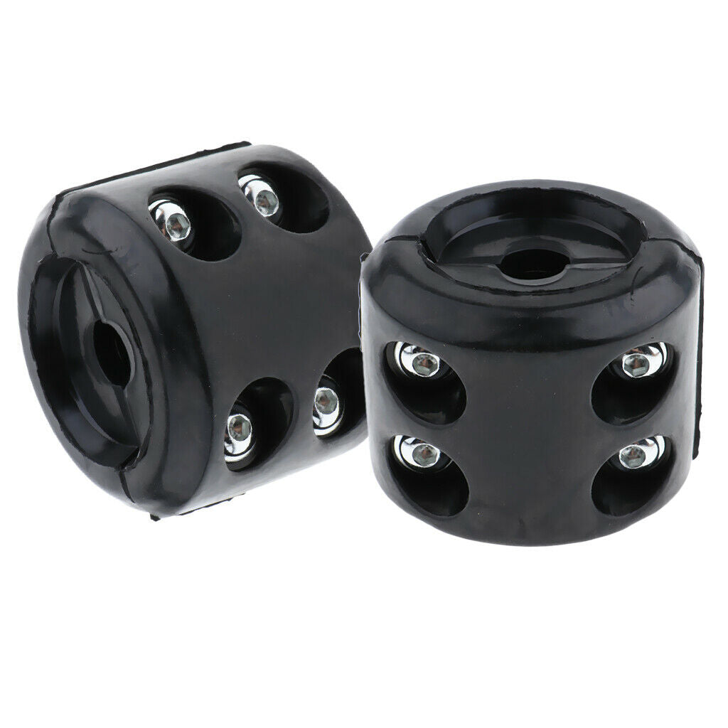 2x Winch Cable Stopper Rubber Rope Line Stop Hook Saver with Wrench for ATV UTV
