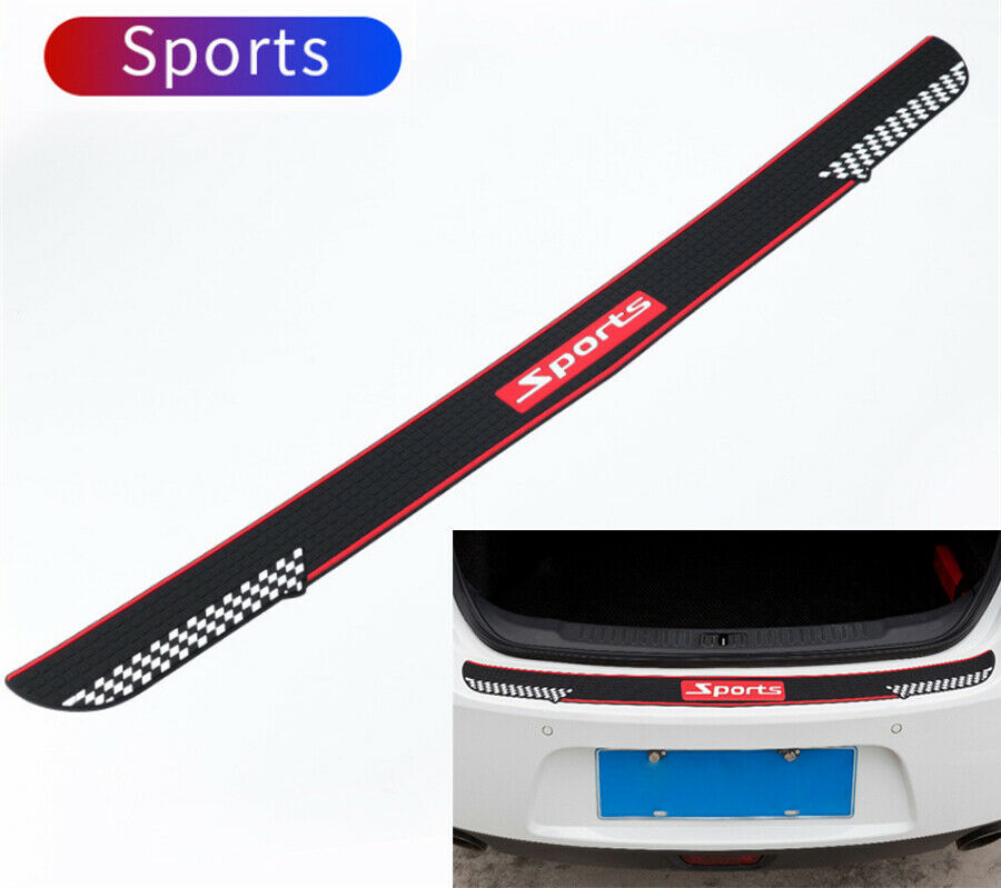 Car Rear Bumper Pad Rubber Protector Racing Style Non-slip Pad Cover Universal