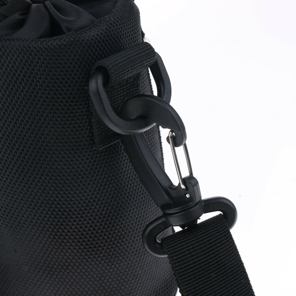Oxford Sports Water Bottle Sleeve Holder Bag Shoulder Strap Pouch 7.5x15cm