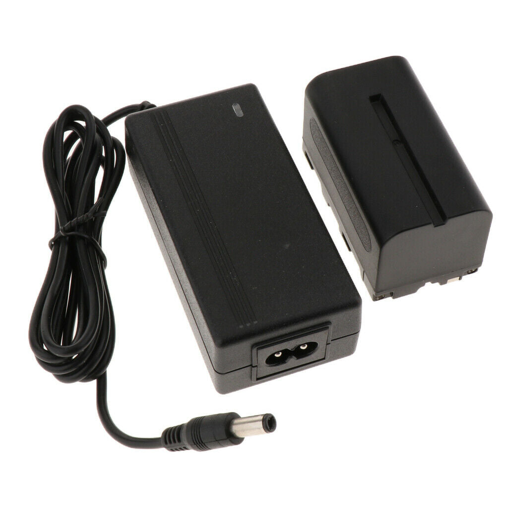 for NP-F970 F750 F550 Light Power Pack AC Adapter And DC Coupler Kit