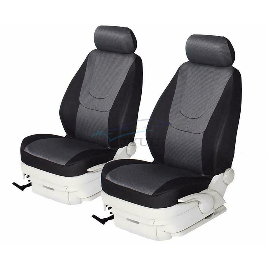 1PC Car Front Seat Cover Fully Enclosed Black 4 Seasons Universal Interior Parts