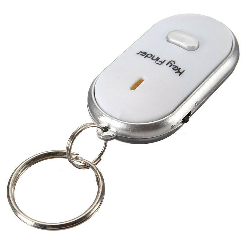 Anti-Lost Key Finder Whistle Beep Sound Control LED Torch Find Locator Keychain