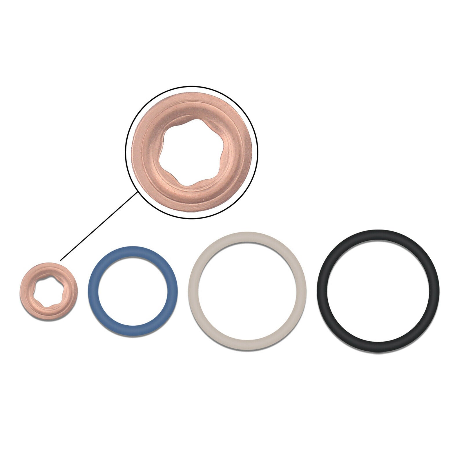 8Set New Premium Automobile Fuel Injector O-ring Set for Ford 03-10 Engines