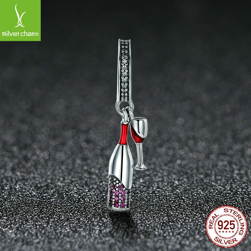 Authentic 925 Sterling Darling You Cheers Beer Charm Dangle for Wife Best Gifts