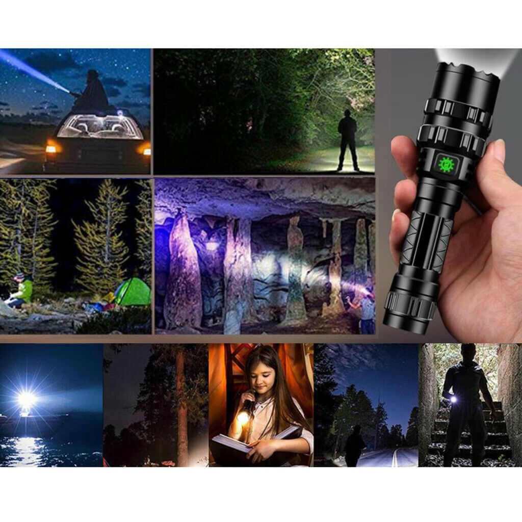 Super Bright Flashlight Torch Rechargeable LED Torch USB White Light
