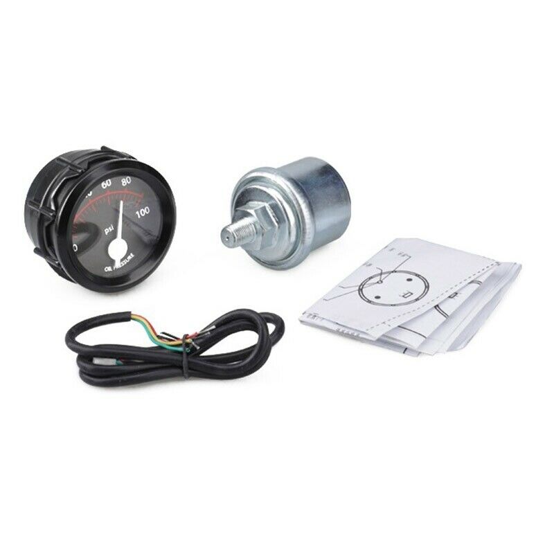 2 inch Car Digital LED Oil Pressure Gauge Meter 0-100PSI Universal Kit with SeA9