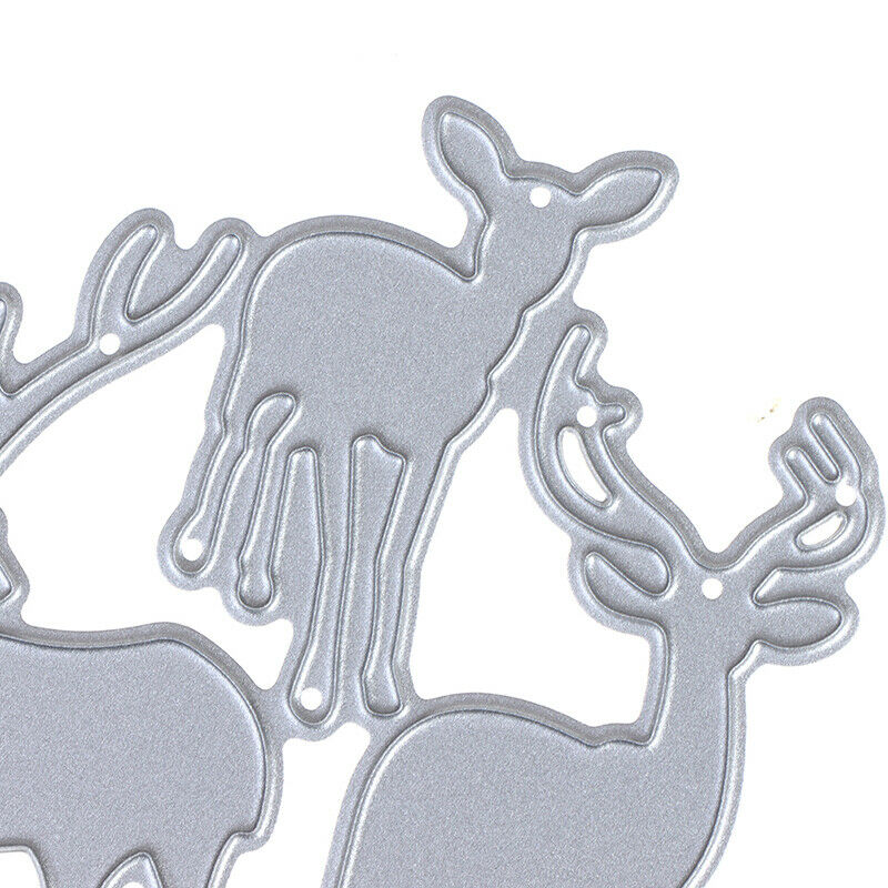 Craft Metal Cutting Dies 3pcs deer decoration scrapbook die cut Album Pap.l8