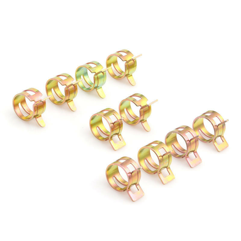 60Pcs Pipe Hose Clamping Spring Clip Fuel Line Water Pipe Clamp Air Tube 6 Sizes