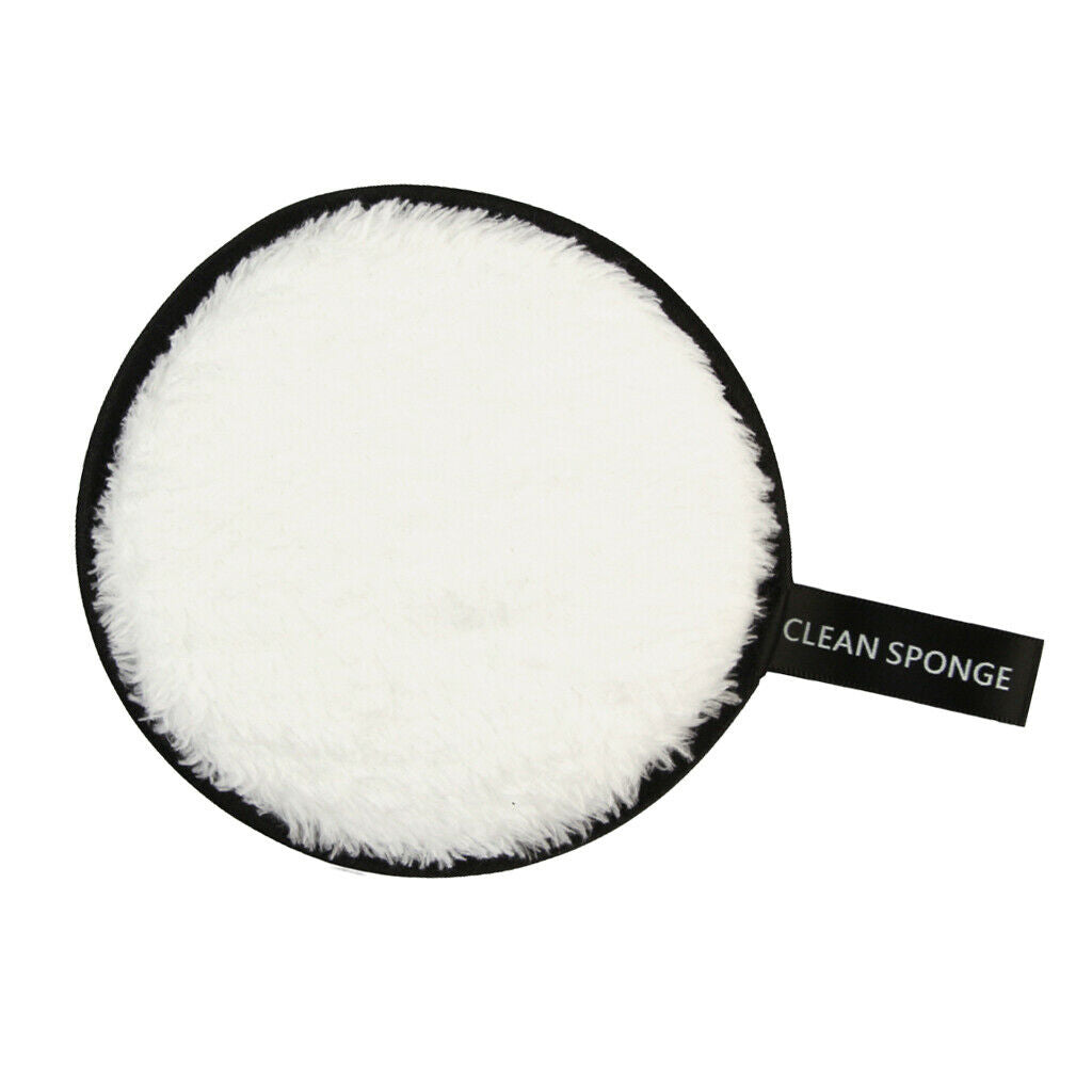 Resuable Washable Makeup Rmover Puff Sponge for Facial Cleansing White