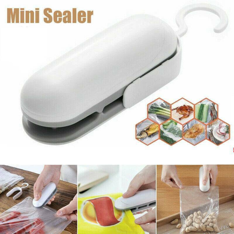 Portable Mini Heat Sealing Machine Household Plastic Bag ABS 2 In1 Cutter/Sealer