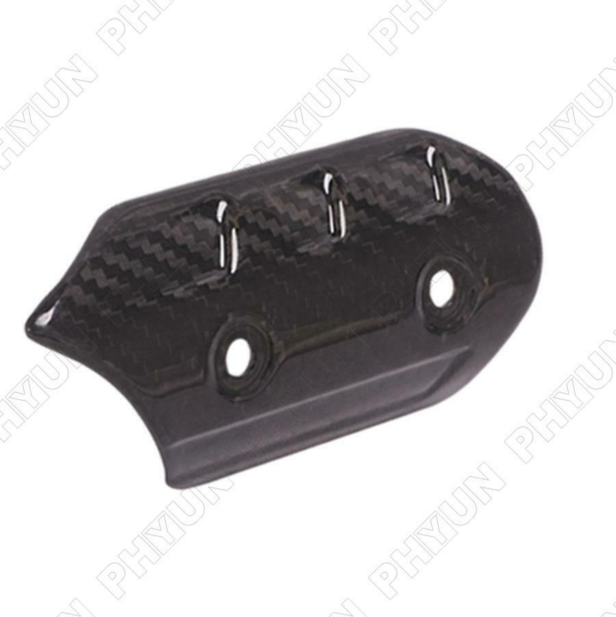Carbon Fiber Motorcycle Exhaust Link Pipe Protector Heat Shield Cover Universal