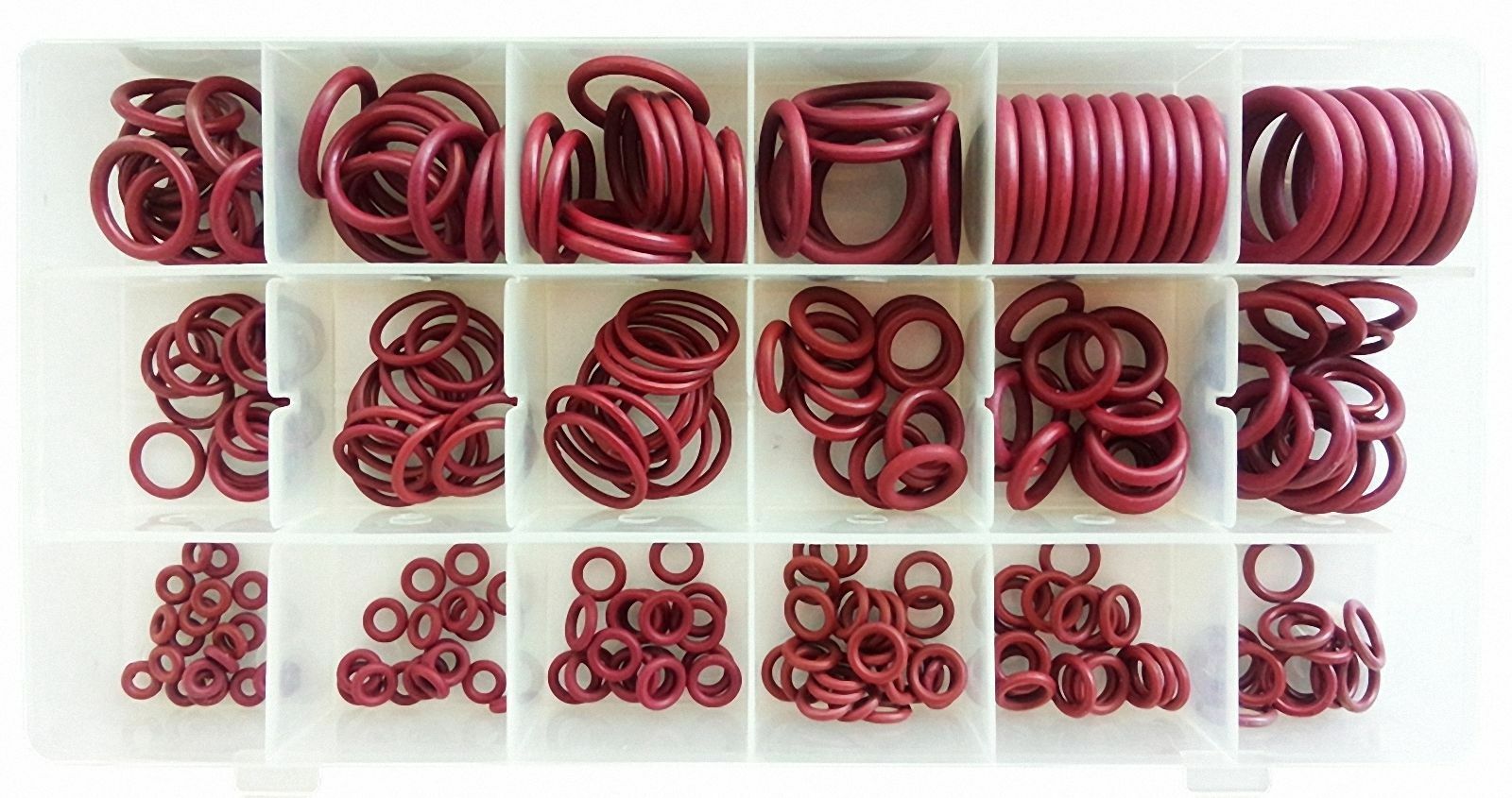 150Pcs 1mm 1.5mm 1.9mm Section OD from 5mm to 20mm Silicone O-Ring gaskets set