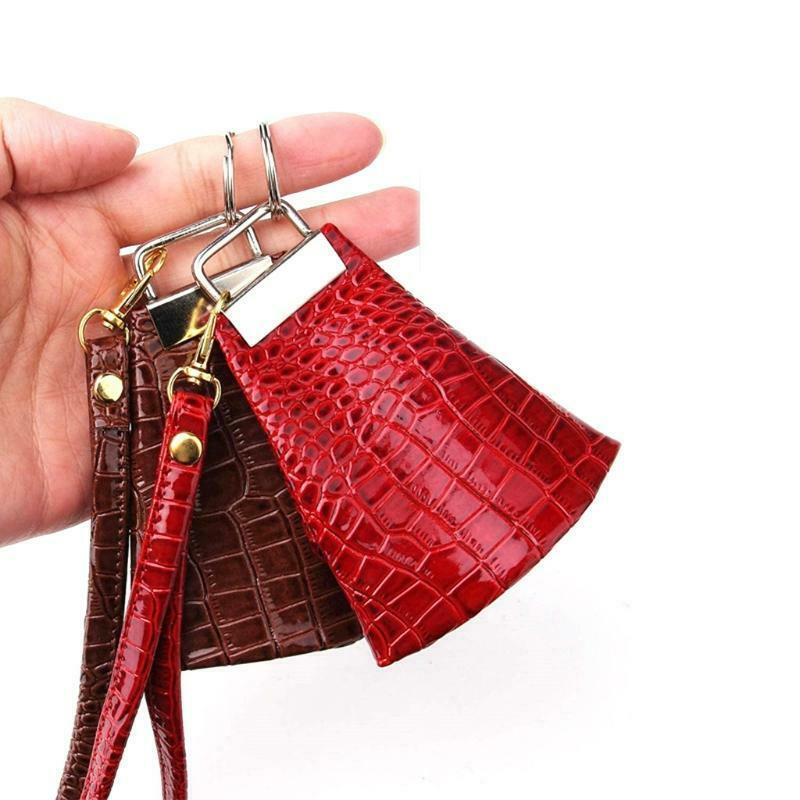 40pcs Key Fob Hardware with Key Rings for Bag Wristlets Ribbon Webbing Embossed