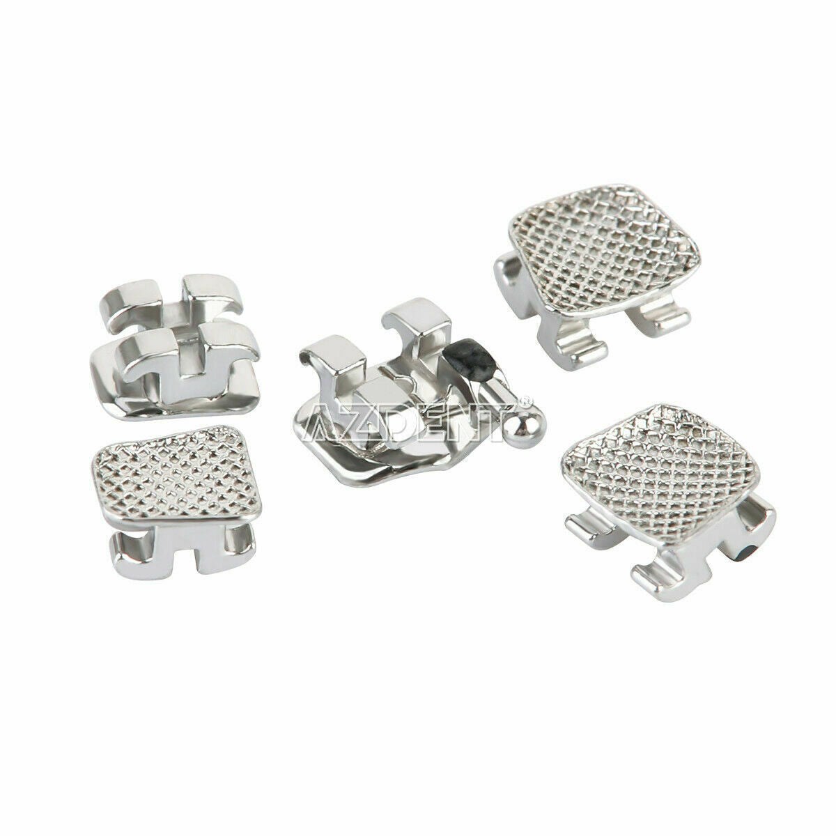 20 Packs AZDENT Dental Orthodontic Metal Brackets Braces Mini MBT.022 Hooks 3