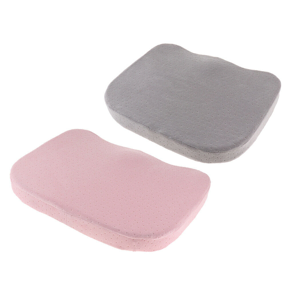 2X Comfort Memory Foam Chair Seat Cushion Pads with Removable Zipper Cover