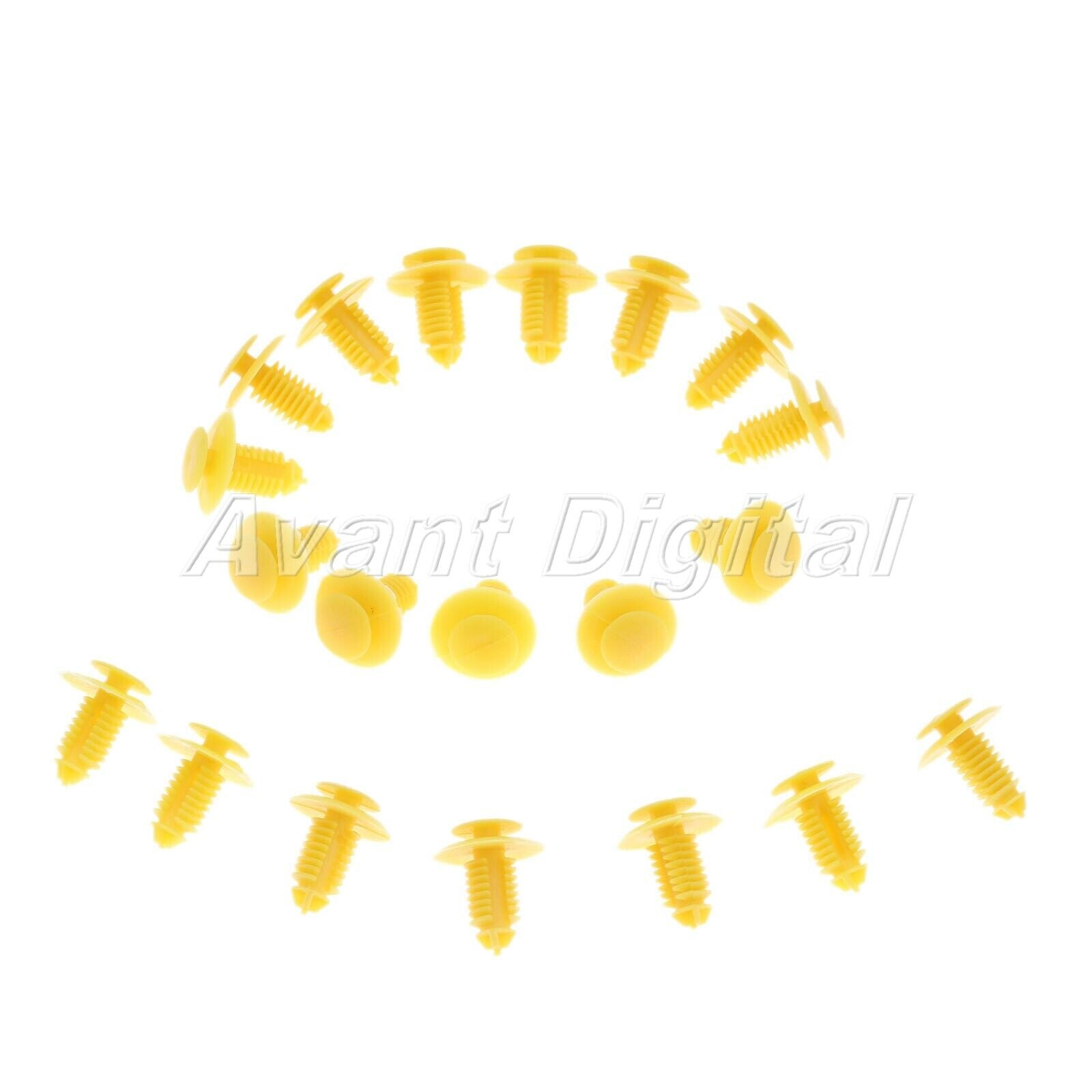 20 x Yellow Clips Fastener Fender Rivets EKM100270 23mm Fits for Rover 75 Models