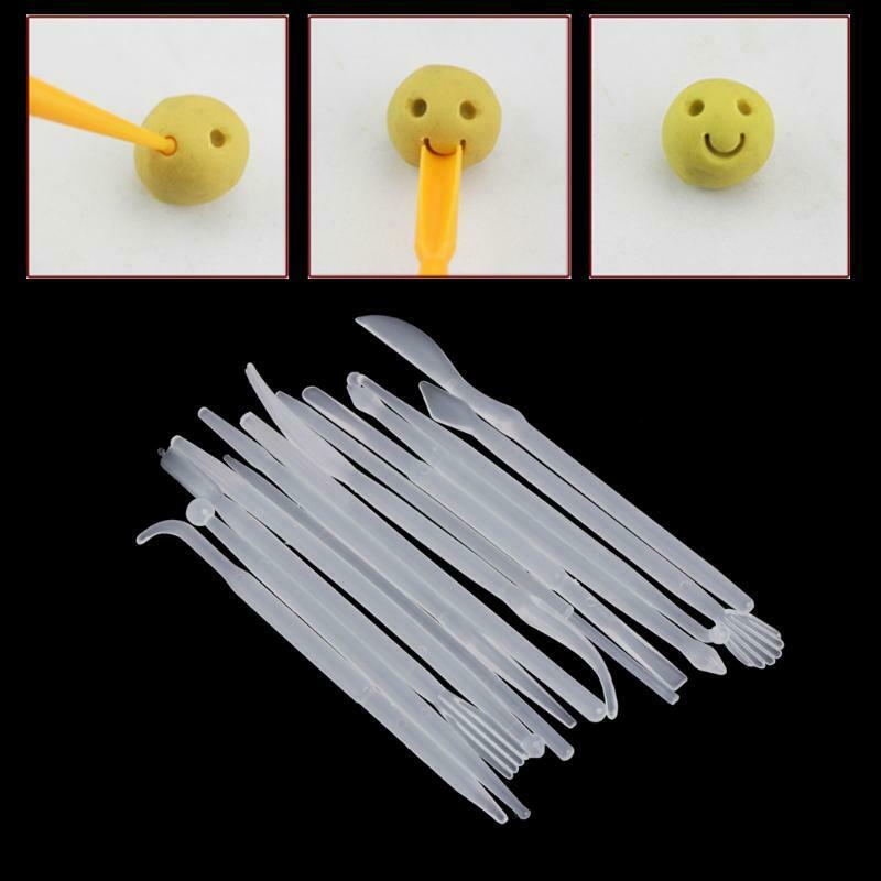 14Pcs Plastic Clay Sculpting Set Wax Carving Pottery Sculpture Shaping Tools