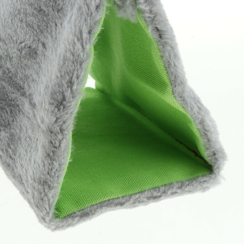 Plush Bird Hammock Hanging Snuggle Cave Hut Bird Parrot Hideaway (11x16x14cm)