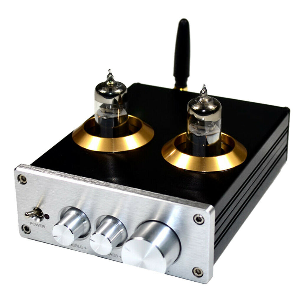 Upgrade NE5532 Stereo 6J5 Tube Preamplifier With Treble Bass   Ajustment