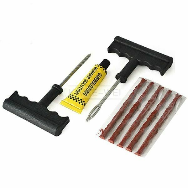 Car Van Bike Tubeless Tyre Puncture Repair Safety Kit