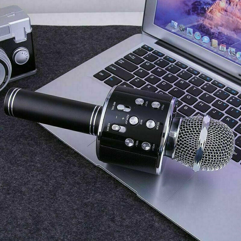 Micro Of Karaoke Wireless Bluetooth Black - New