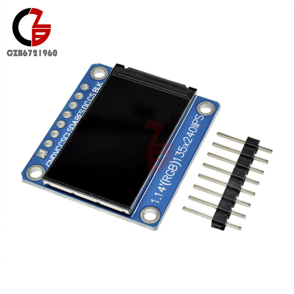 1.14 inch 135*240 SPI HD ST7789 IPS Full Color TFT LCD Display Screen 3.3V