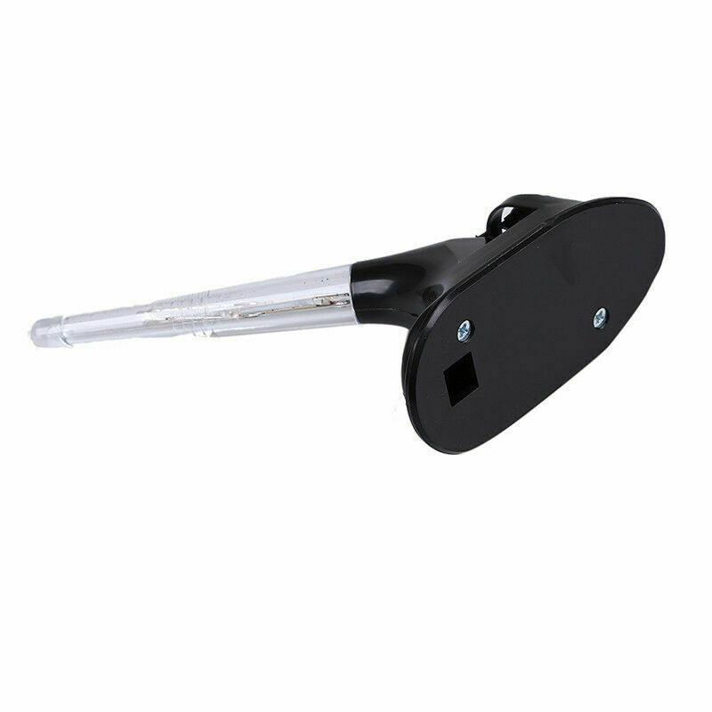 Black Car Vehicle Wind Powered LED Light Shark Fin Aerial Decor Top Roof Antenna