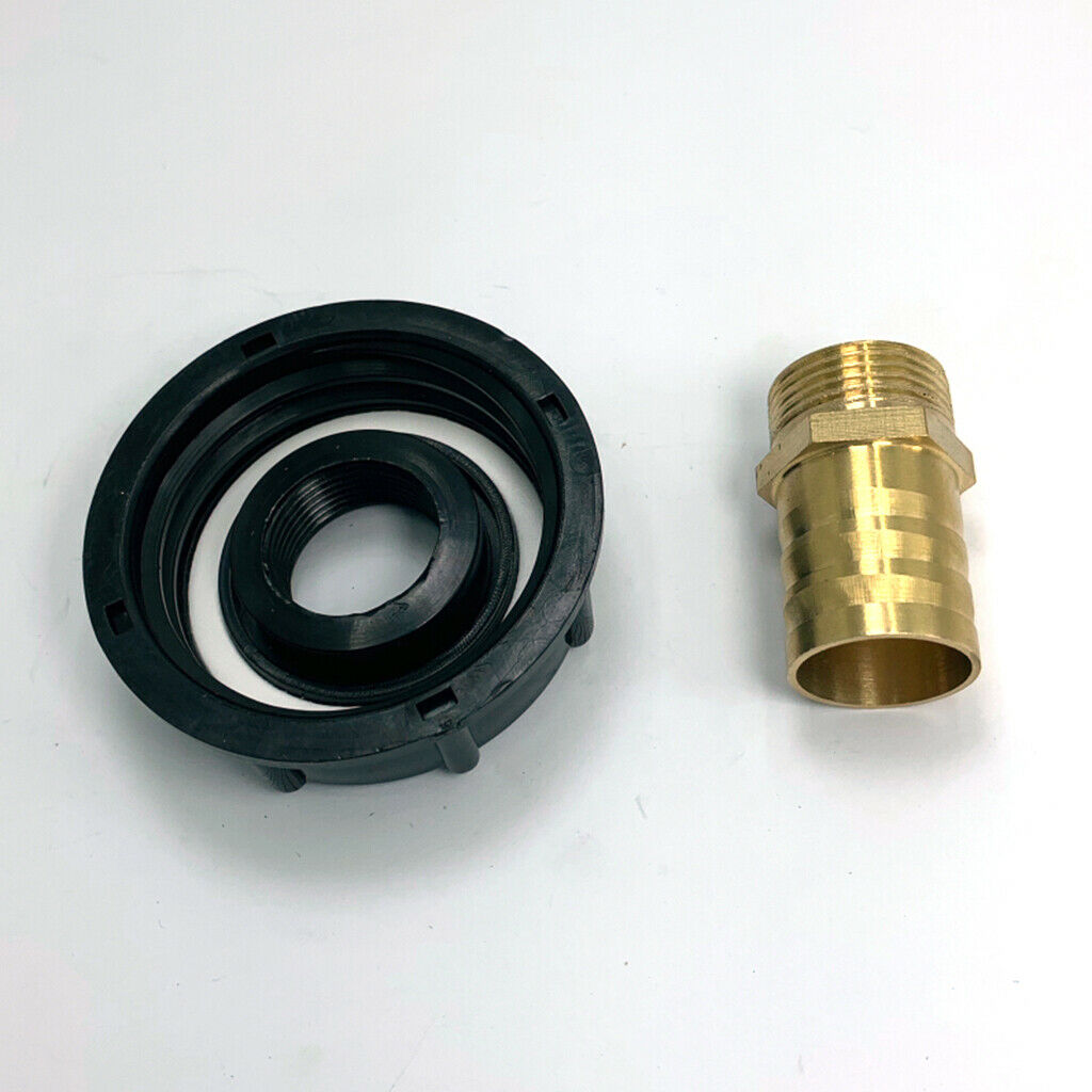 3x IBC 1000L Water Tank Connector 1/2" 1" 3/4" Brass Hose Adapter Parts