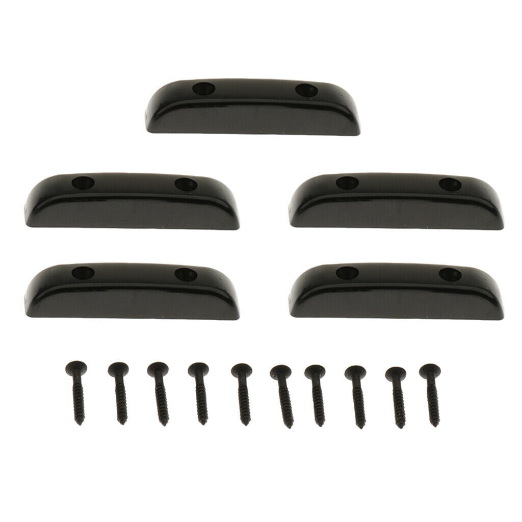 5 Pcs Metal Thumb Rest Tug Bar Finger Rest Pull For Bass Guitar Accessories