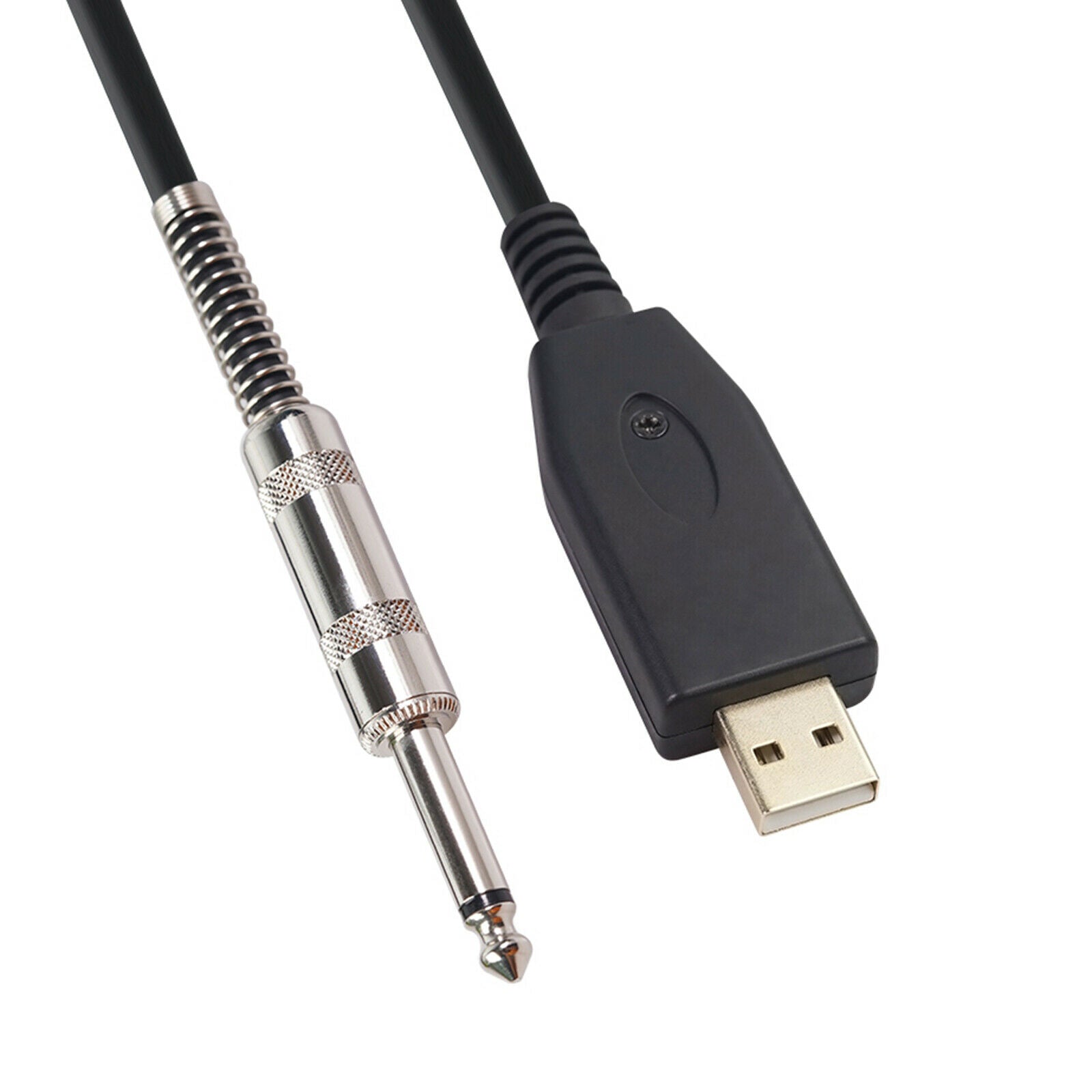 2M Guitar Bass 1/4'' inch 6.35mm   To USB Link Instrument Cable Adapter