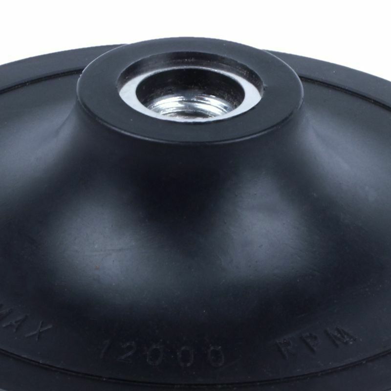 M14 Backing Pad Polishing Buffing Plate Rubber Universal Dia 125MM F9E5E5