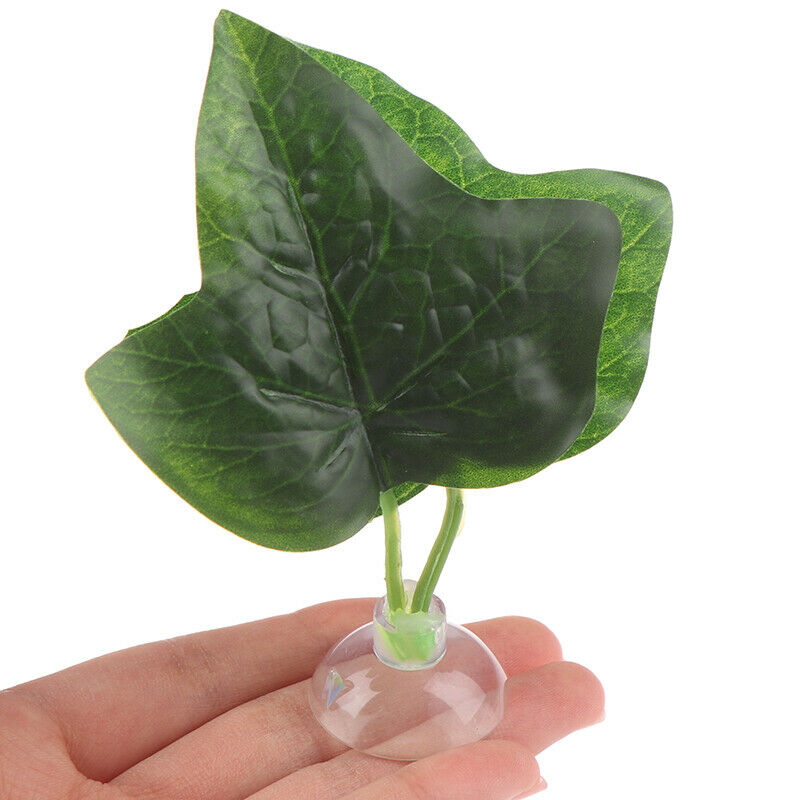 Aquarium Decor Artificial Plant Leaf Betta Rest Fish Plant With Suction Cu Tt