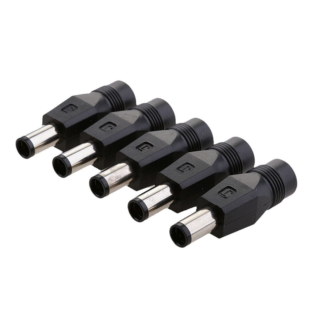 5 Pcs. DC Power Supply 7.4x5.0mm Male to 5.5x2.1mm Female Adapter for Laptop
