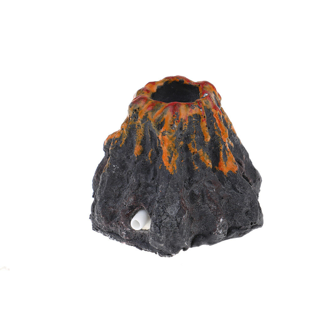 Volcano Shape Aquarium fish tank decor oxygen pump air bubble stone&yJCAUJ Tt