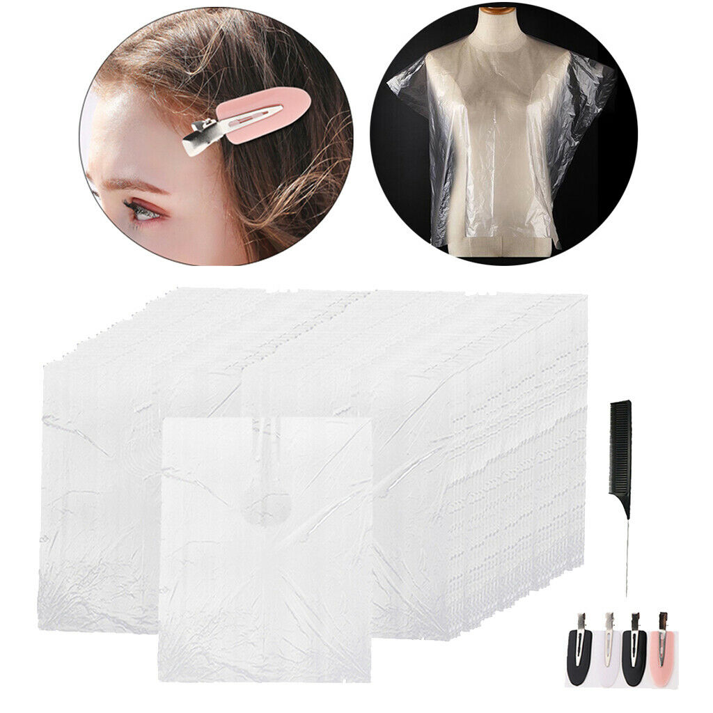 200pcs Disposable Hair Cutting Cape Waterproof Salon Apron Cloth for Barber