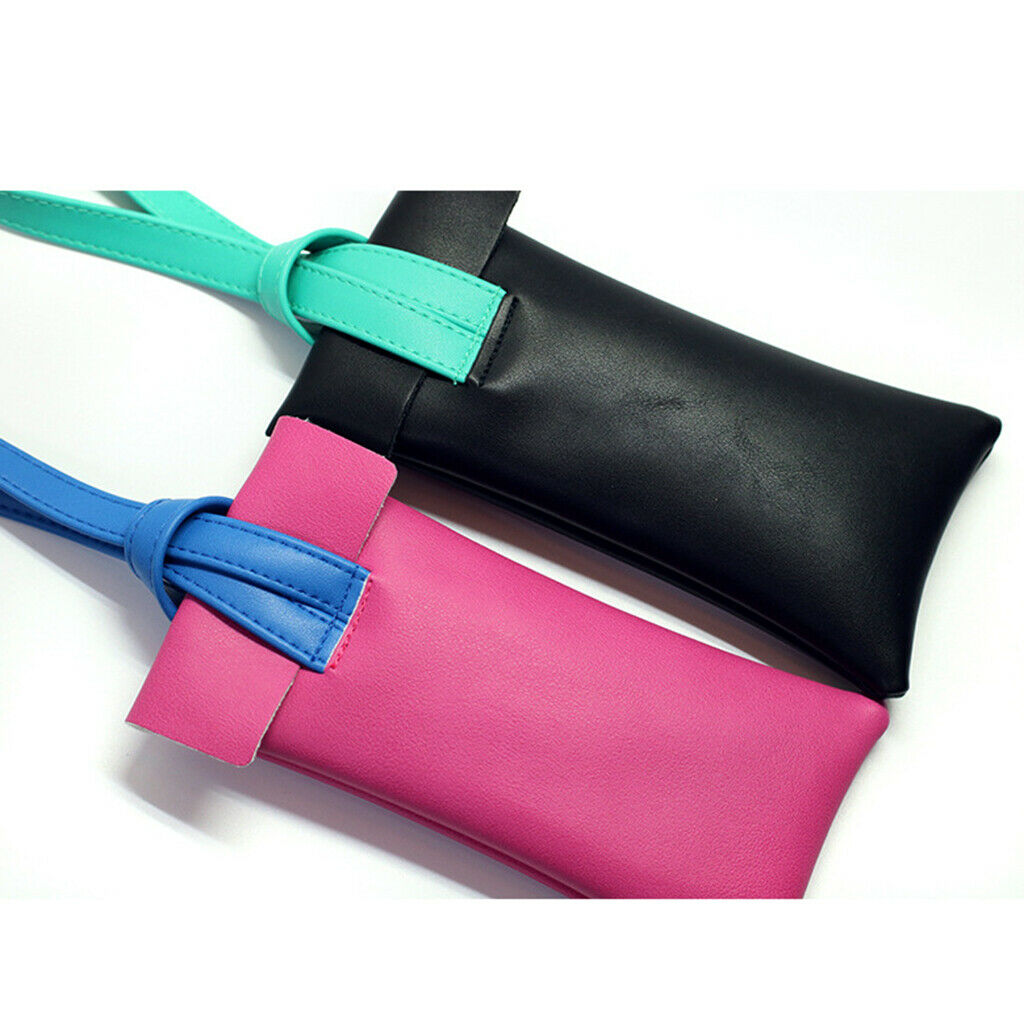 3pcs Leather Soft Eyeglasses Case Storage Pouch Sunglasses Eyewear Holder