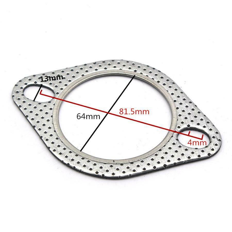 5 Pieces 2.5" 2 Bolt High Temp Exhaust Gasket Turbo/Header Down/Dump Pipe Flange