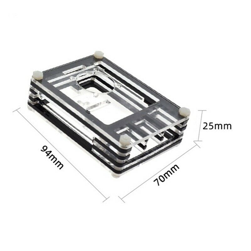 Suitable for Raspberry Pi 3 Case 9-Layer Acrylic Cover Case with Cooling Fan aG4