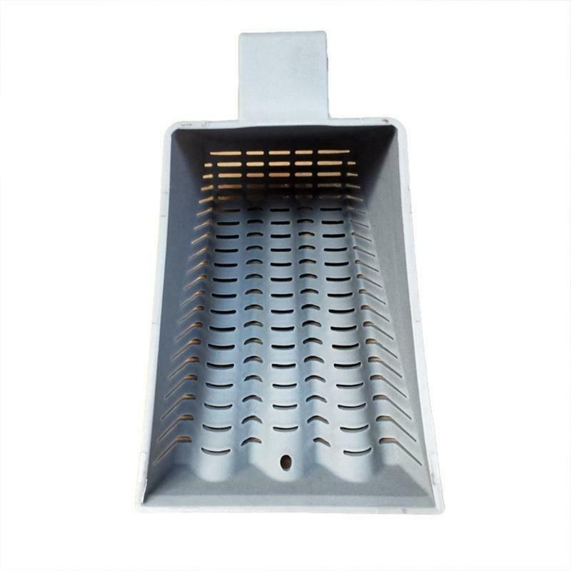 Aquarium Fish Tank Gravel Sand Scoop Shovel Scraper Cleaning Pan Gray