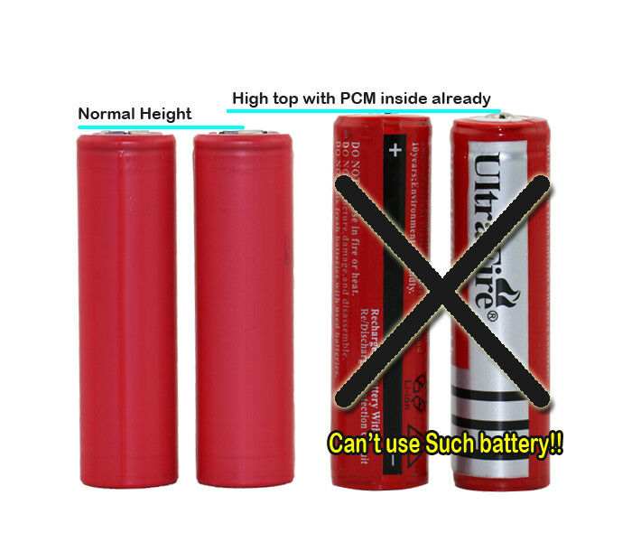 Protected Holder Case for 2S1P 7.2V 7.4V 18650 Li-ion Battery Charge/Discharge