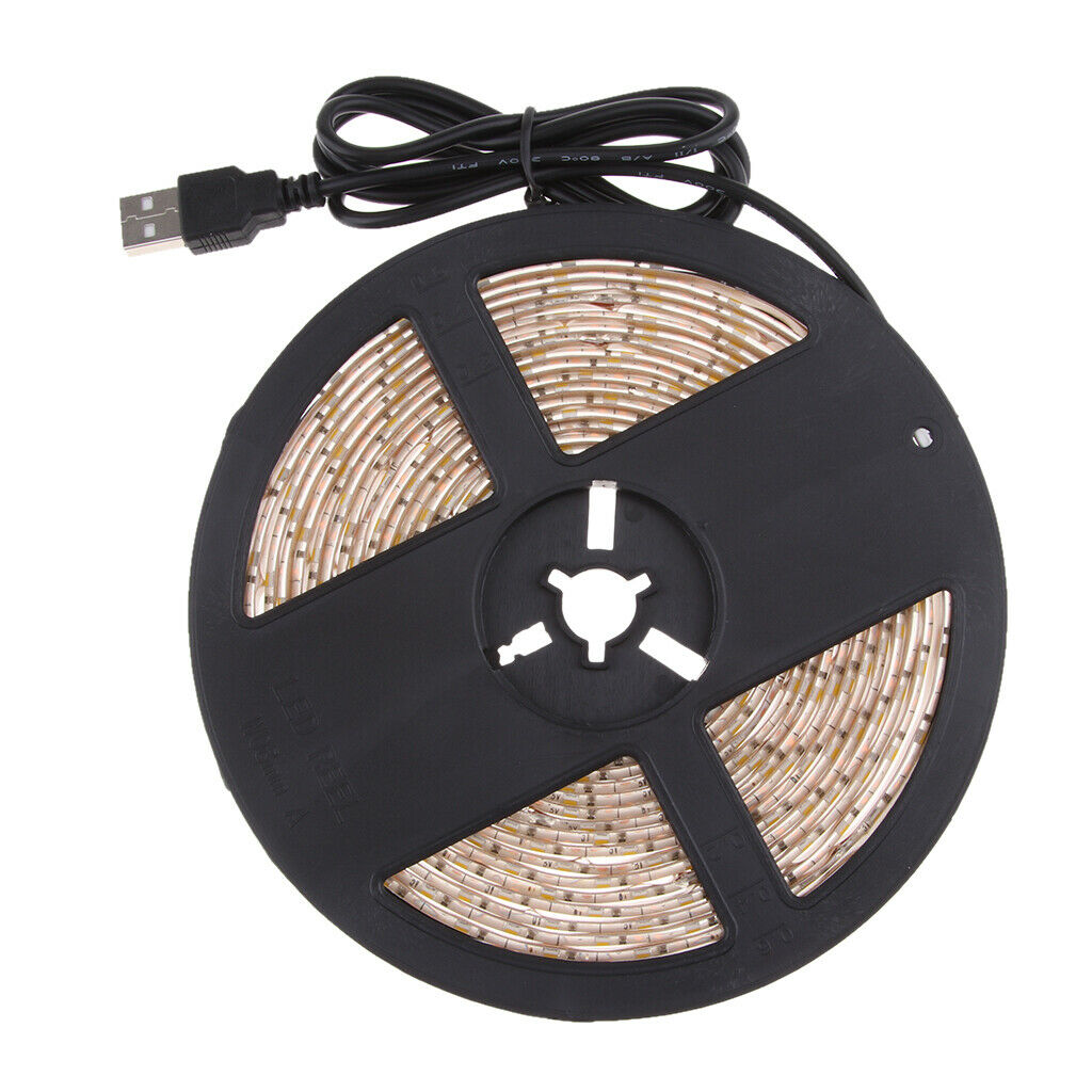 5Meter/16.4Ft Waterproof USB SMD 3528 RGB LED Warm White Color Kit with Flexible