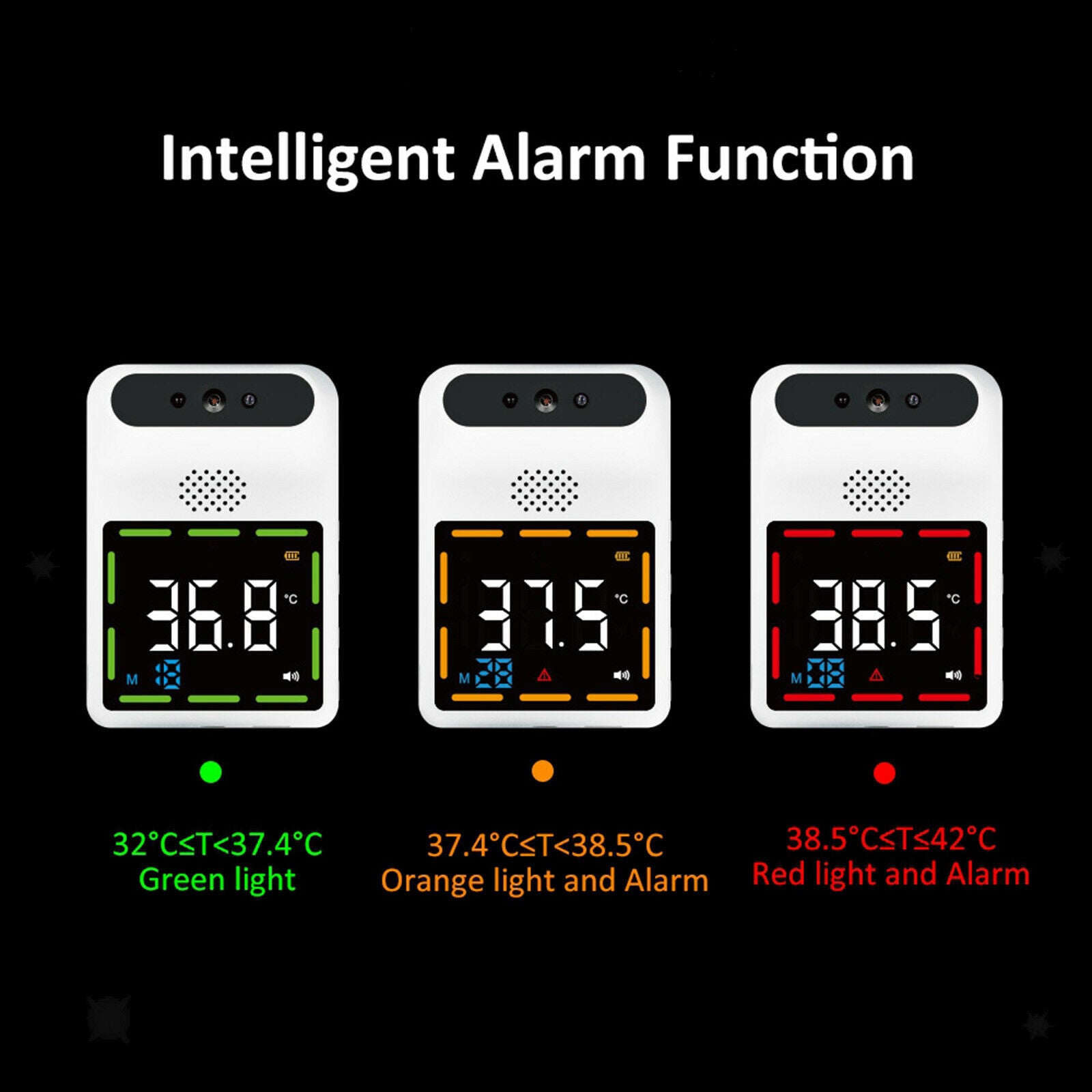 Non- Thermometer Temperature Display Wall Mounted Human Body