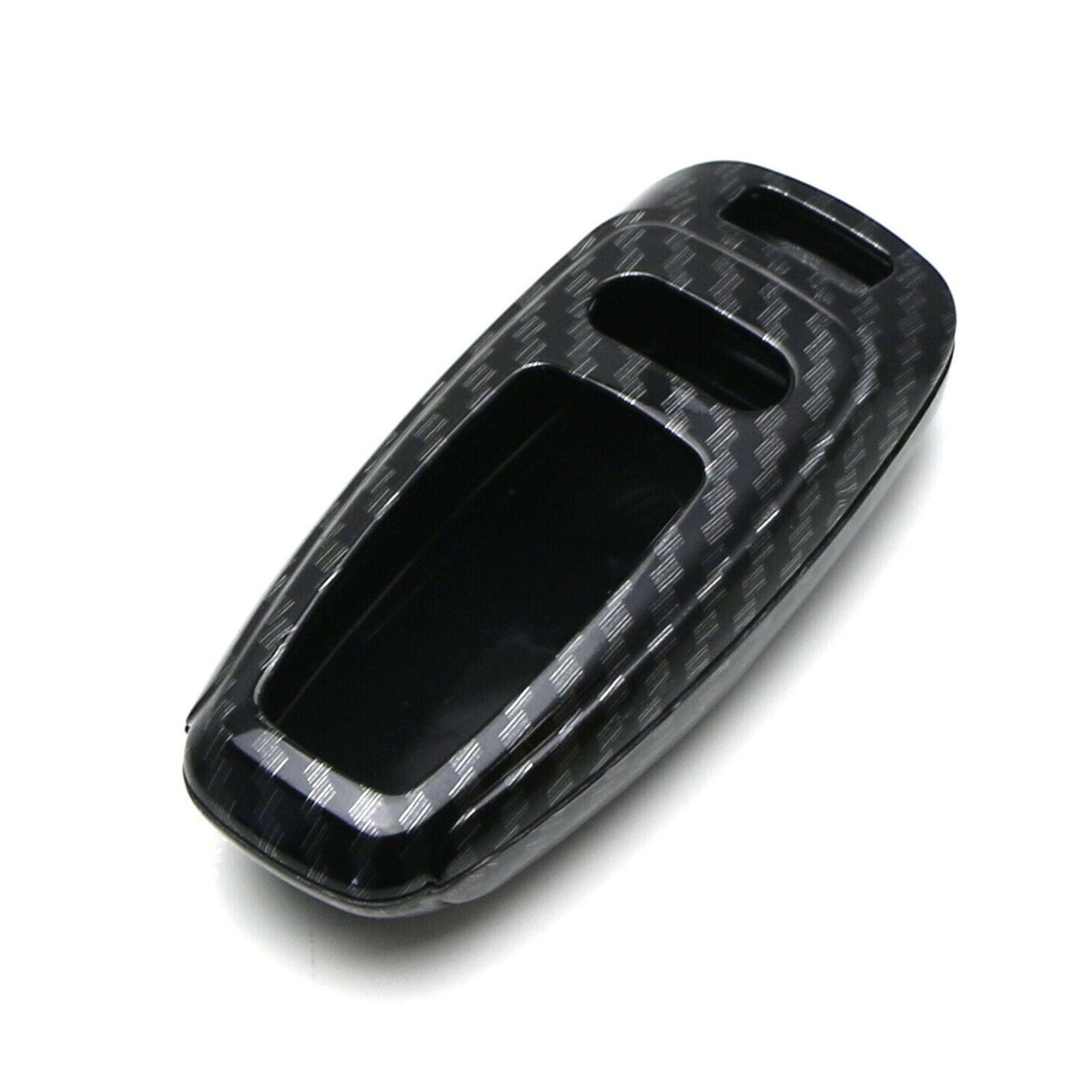 Carbon Fiber Car Smart Key Cases Covers Holder For Audi A6 A7 A8 Q8 2019-2021