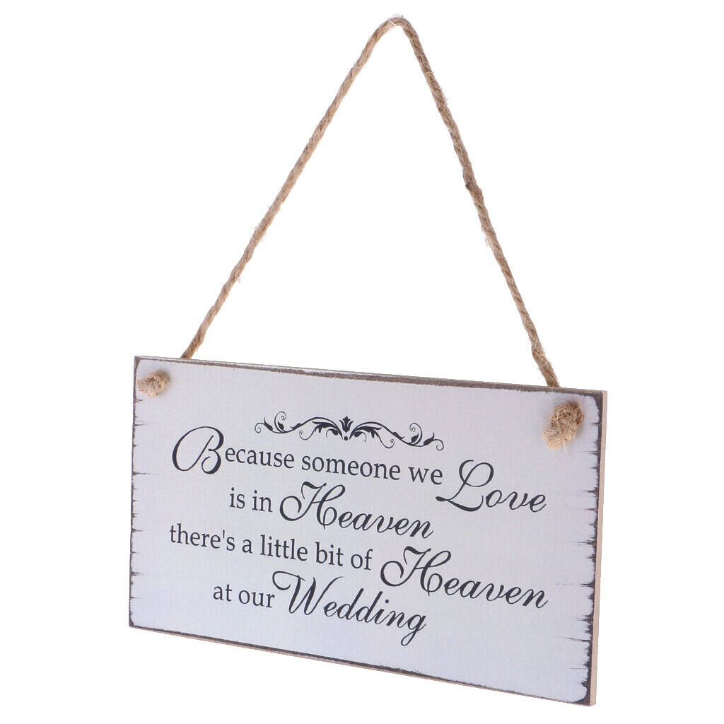 Wooden plaque plaque Because there is someone we love in heaven