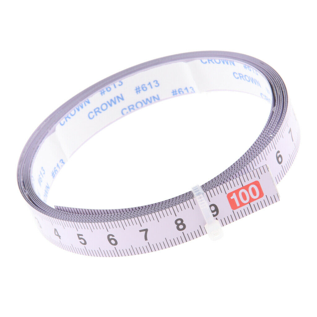 3Pcs Woodwork Tool Metric Track Tape Measure Adhesive Scale Miter T-Track